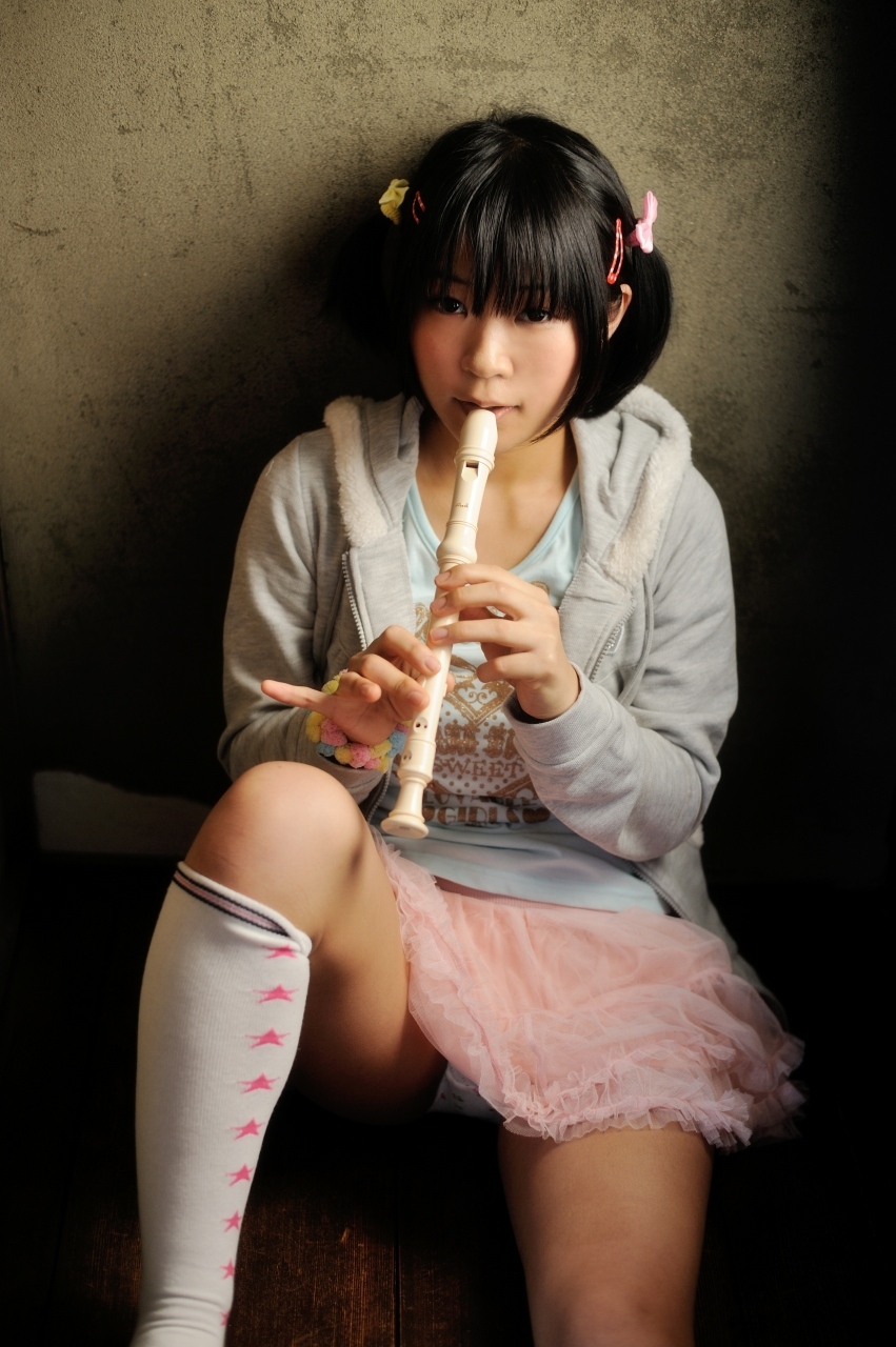 [Cosplay] Hot Flute Student - Pigtails & Perfect Ass